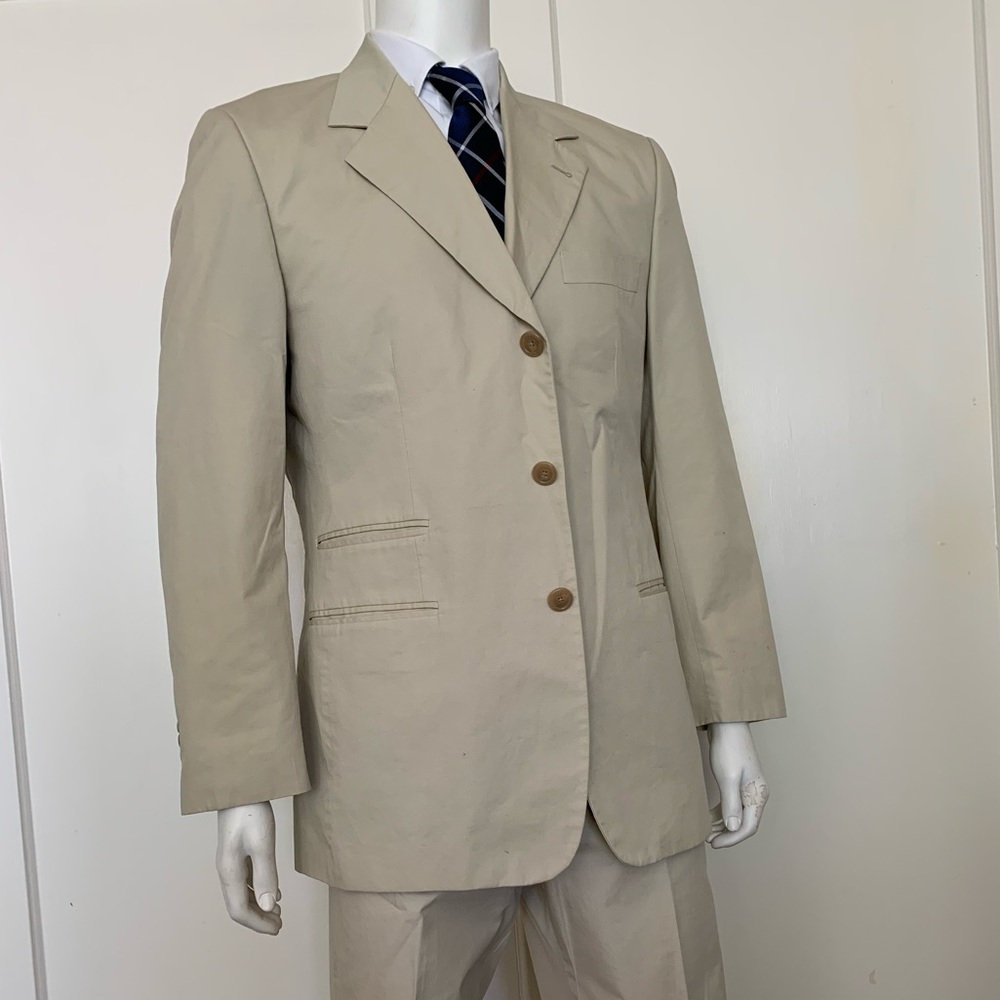 Cream Cotton Sumer Suit.